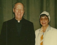  Wendi + Father Robert E Burns (11/27/1982) #13 St Brendan Catholic School 